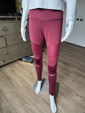 ALO Yoga High-Waist Moto Leggings - Deep Wine